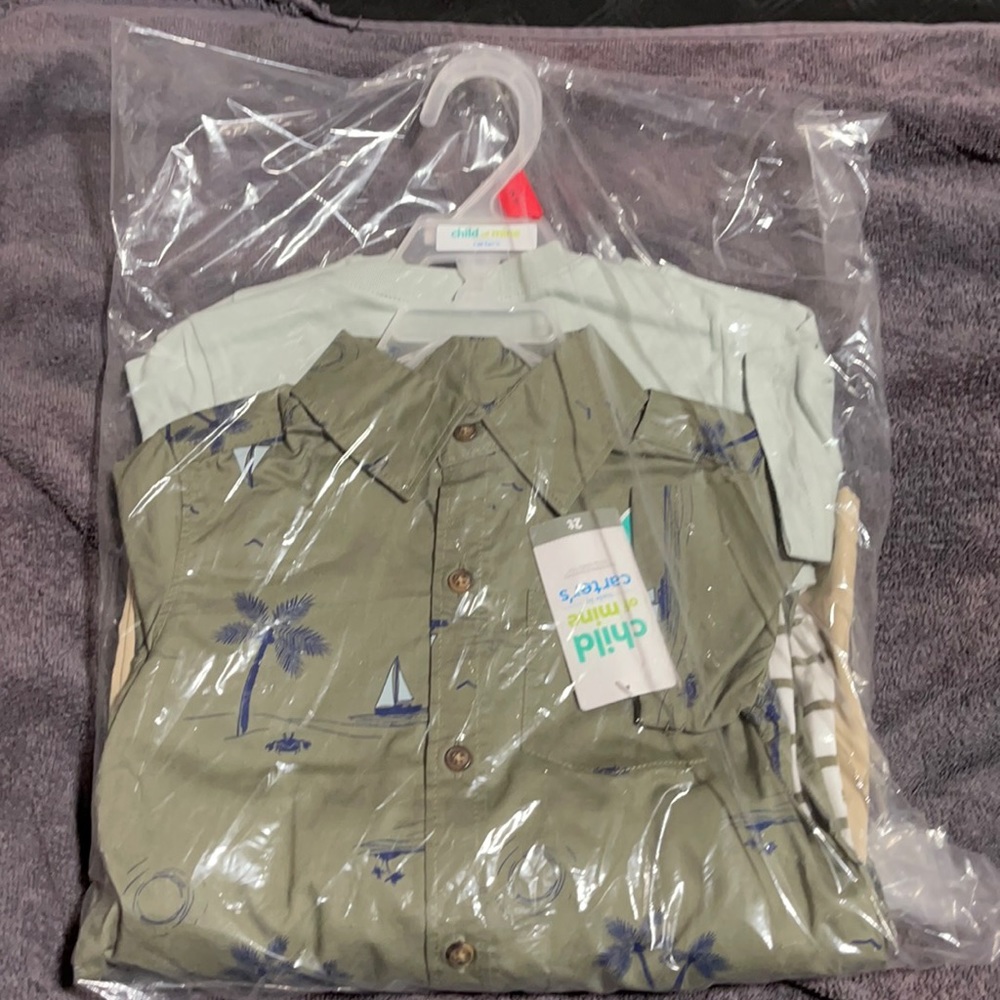 Children shirt (x2) children shorts Set